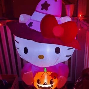 Hellokitty witch Halloween blow up inflatable